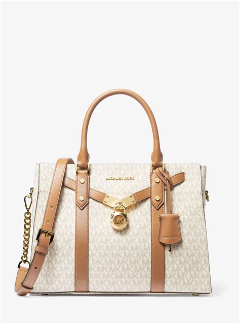 michael kors hamilton two tone bag|Michael Kors Hamilton satchel bag.